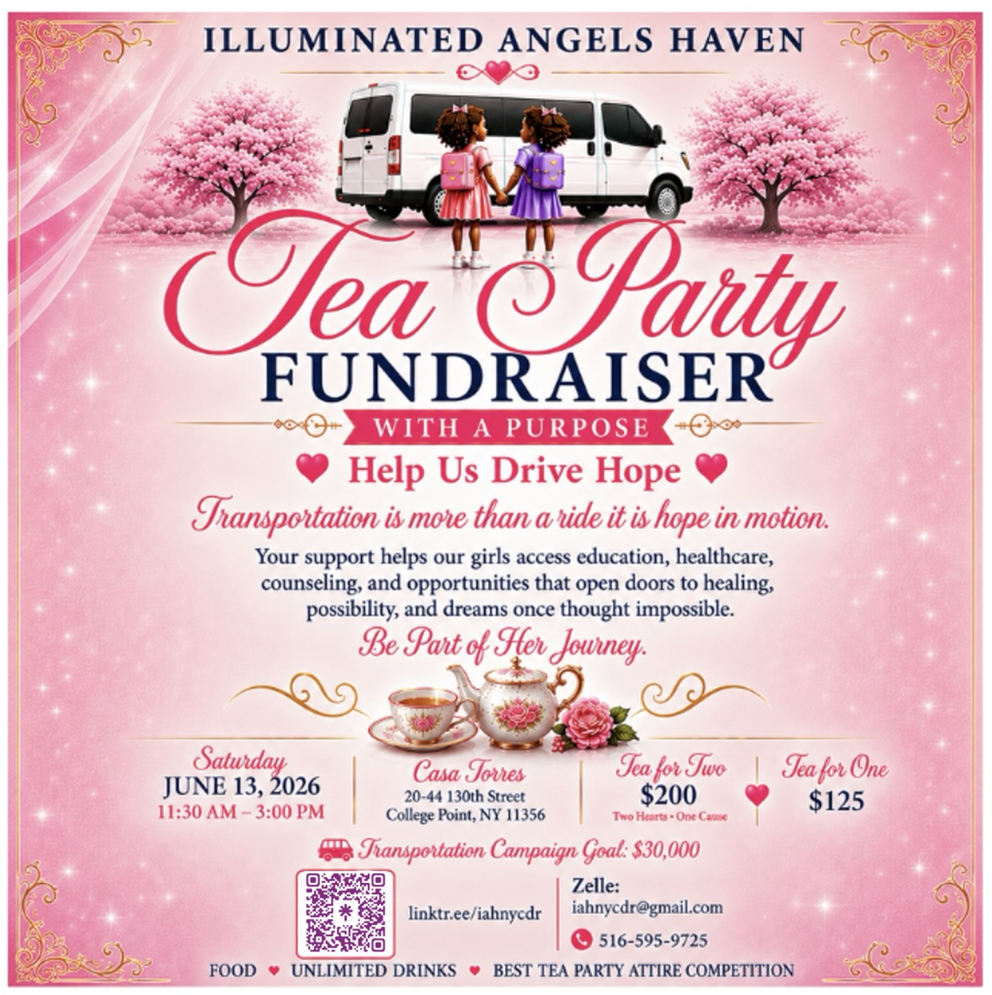 Tea Party Invitation - Saturday June 13 2026 at Casa Torres